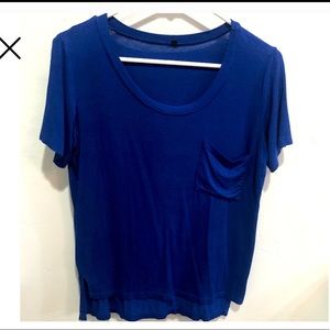 Simple blue shirt